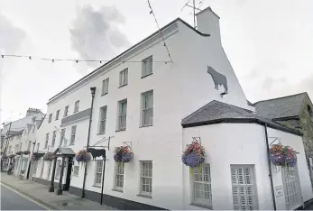  ??  ?? Chefs Andrew Tabberner and Jake Mann, from Loft Restaurant, at the Bull Hotel, Beaumaris, which features in The Good Pub Guide