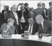  ??  ?? Rama, Merkel dhe Zaev