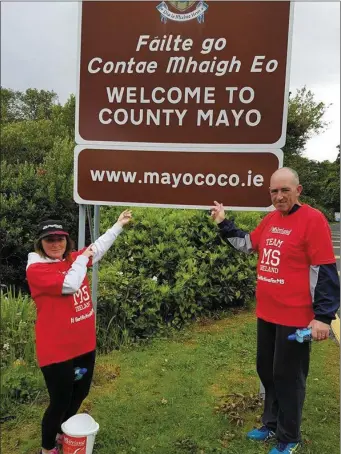  ??  ?? Paul and Karen reach Mayo.