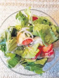  ??  ?? Take advantage of fresh berries this time of the year with Strawberry Romaine Salad.