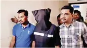  ??  ?? ISIS suspect Wasim Ramodiya is taken away after he was arrested by Gujarat ATS in Rajkot