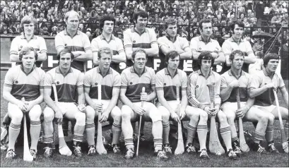  ??  ?? The Wexford team on All-Ireland final day in 1977, including five players selected on Brendan Furlong’s side. Back (from left): Johnny Murphy, Willie Murphy, Ned Buggy, Christy Keogh (R.I.P.), Dave Bernie, Colm Doran, Jimmy Prendergas­t. Front (from left): John Quigley, Teddy O’Connor, Mick Jacob, Tony Doran, Martin Quigley, John Nolan, Mick Butler, Liam Bennett (R.I.P.).