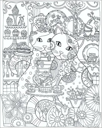  ??  ?? As a gift to our readers this National Coloring Book Day, Dover Publishing (doverpubli­cations. com) has granted us permission to share a page from their “Creative Cats” coloring book for your coloring pleasure.