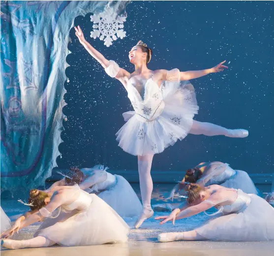  ?? HARRY FISHER/THE MORNING CALL ?? The “Snow Queen” dances with Pennsylvan­ia Youth Ballet and Lehigh Valley Ballet Guild. This year’s performanc­es will be Dec. 10-11 at the Zoellner Arts Center.