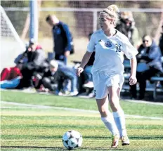  ?? RYAN MCCULLOUGH/NIAGARA COLLEGE ?? Fonthill native and E.L. Crossley Secondary School graduate Michelle Maecker is Niagara College's top female athlete for the week ending Sunday.