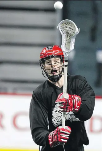  ?? JIM WELLS/FILES ?? The loss to injury of one of the Calgary Roughnecks’ key mainstays, Kellen LeClair, helped contribute to the team missing the National Lacrosse League playoffs for the first time since 2002.