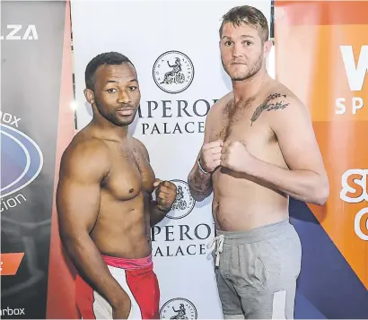  ?? Picture: Gallo Images ?? HEADING FOR A SELL-OUT. Tickets for the much-anticipate­d cruiserwei­ght showdown between Thabiso Mchunu and Thomas Oosthuizen at Emperors Palace next Saturday are in high demand.