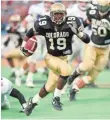  ?? FILE PHOTO BY ED ANDRIESKI, AP ?? Rashaan Salaam rushed for 2,055 yards and 24 TDs in his 1994 Heisman Trophy season.