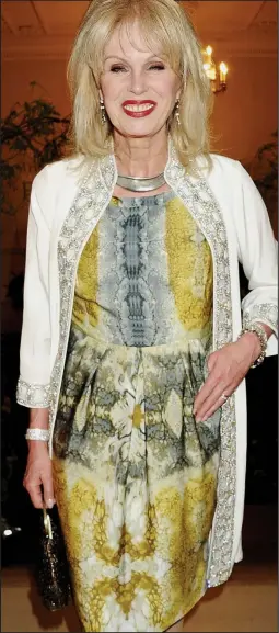  ??  ?? Golden: Joanna Lumley at an event in London in May