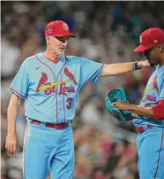  ?? David Zalubowski/Associated Press ?? After five seasons with the Cardinals, pitching coach Mike Maddux will return to the Rangers.