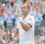  ?? FOTO: AP ?? Gilles Muller, su mejor Wimbledon a los 34 años
