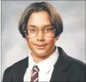  ??  ?? Shahan Lall as a schoolboy