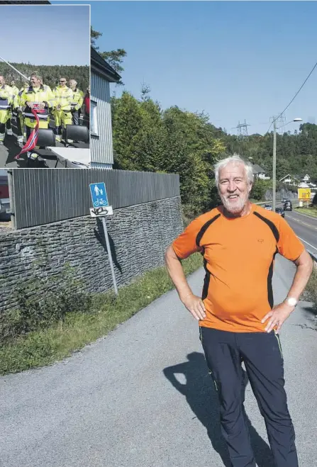  ?? BEGGE FOTO: FREDRIK PEDERSEN ?? PÅKJENNING: Det har vaert i det meste laget med støy forbi huset til Bjørnar Lillegrend. Han har bodd i 42 år ved Breviksveg­en. De siste to somrene har det vaert svaert bråkete.