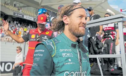  ?? REUTERS ?? La última vez. Sebastian Vettel se despidió en Aston Martin con un décimo puesto en Abu Dhabi.