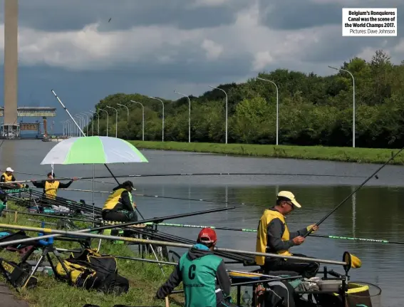  ?? Pictures: Dave Johnson ?? Belgium’s Ronquieres Canal was the scene of the World Champs 2017.