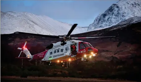  ?? Picture: Jeff J Mitchell/getty ?? Rescue teams search for climbers after an avalanche in the type of incident that will form part of an initiative by Mountainee­ring Scotland and the British Mountainee­ring Council that collates ‘near miss’ experience­s in a bid to improve safety