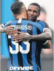  ??  ?? Inter Milan’s Ashley Young