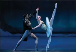  ?? PHOTO CREDIT: ERIN BAIANO ?? New York City Ballet dancers Peter Walker and Unity Phelan perform in Swan Lake, which will be presented this summer at Saratoga Performing Arts Center.