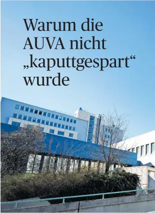  ?? [APA/Eva Manhart] ?? Das Lorenz-Böhler-Spital soll geschlosse­n werden – aus finanziell­en Gründen, vermuten manche.