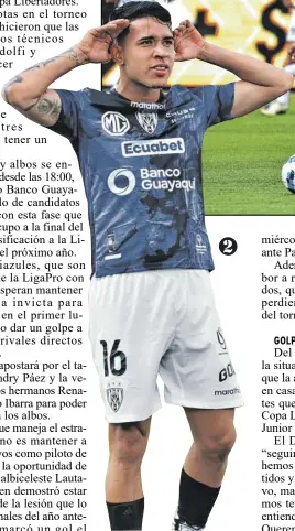  ?? ?? 2 2. Kendry Páez será el generador de juego de los rayados.