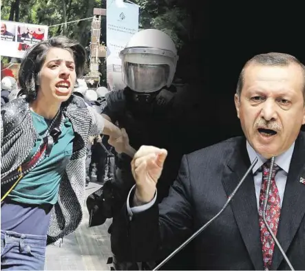  ?? AP( 2) ?? Tayyip Erdogan˘ verhindern, dass es heute auf dem Taksim-Platz – wie im Vorjahr – zu Aufmärsche­n kommt
