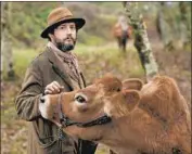  ?? Allyson Riggs A24 Films ?? THE COW in question helps Magaro start a frontier business in the new alternativ­e Western “First Cow.”