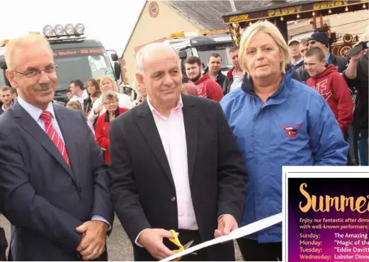  ??  ?? At the Gerard Murphy road run in 2014: Organiser Paddy Murphy, Console founder Paul Kelly, Wexford Console manager Denis O’Connor and organiser Brid Murphy.