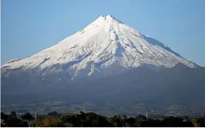  ??  ?? Within a generation, use of Mt Taranaki has surpassed the English name, Mt Egmont.