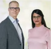  ??  ?? Arne Öberg och Sara Kukka-Salam, opposition­sråd för (S) i Solna.