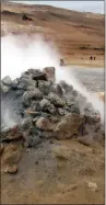  ?? VOLCANIC: A steaming vent. ??