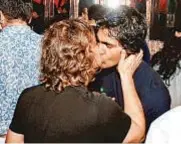  ??  ?? LOVE & WAR IN A LIFE GONE BY File pics of Bajwa wishing Rohit Bal at his birthday party (left) and (right) allegedly getting into a fight with another model at an after-party, over the designer’s attention