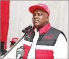  ?? PICS: MORERI SEJAKGOMO ?? BDP president Masisi