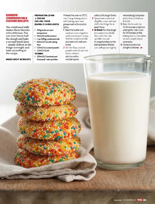 RAINBOW CONDENSED MILK CUSTARD BISCUITS PressReader