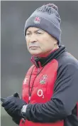  ??  ?? England boss Eddie Jones.