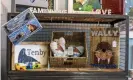  ?? Photograph: Huw Fairclough/Getty ?? Wally-related merchandis­e is seen for sale in the Nook Craft gift shop in Tenby, Wales.