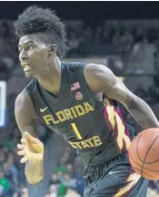  ?? ROBERT FRANKLIN/AP ?? In some measures, FSU’s Jonathan Isaac, above, performed better last season than either Josh Jackson and Jayson Tatum, two players rated above him.