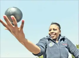  ??  ?? Zandile Nhlapo will be gunning for a medal in the javelin and shot-put events at the Paralympic­s next month.