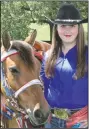  ?? (Courtesy Photo) ?? Emily Myers of Siloam Springs will perform this week with the Rodeo of the Ozarks Rounders at the Siloam Springs Rodeo.