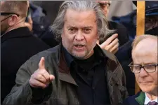  ?? ?? Bannon: ‘We’re taking down the Biden regime.’