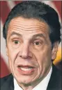  ??  ?? Gov. Cuomo