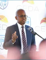  ??  ?? CEDA Chief Executive, Thabo Thamane