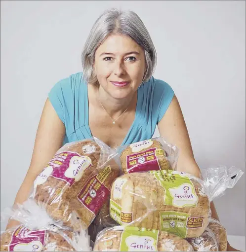  ??  ?? Lucinda Bruce-gardyne, founder of Edinburgh based Genius bread company. The firm has had to withdraw several products Picture: Jon Savage