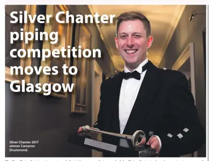  ??  ?? Silver Chanter 2017 winner Cameron Drummond.