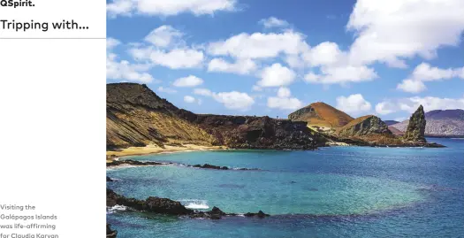  ??  ?? Visiting the Galápagos Islands was life-affirming for Claudia Karvan