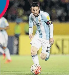  ?? FOTO: EFE ?? Messi, en Barcelona, está en otra dimensión. Ya ha superado muchas fases