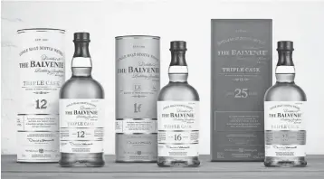  ?? ANNA BATCHELOR, THE BALVENIE ?? The Balvenie has a Triple Cask series of single malts that are available only in travel retail.
