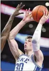  ?? NICK WASS/AP ?? Duke center Kyle Filipowski (17.1 points, 8.2 rebounds) is a versatile offensive threat who can move from the post to the perimeter.