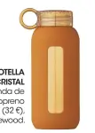  ?? ?? BOTELLA DE CRISTAL con funda de neopreno (32 €), de Liewood.