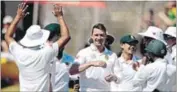  ?? AFP ?? Dale Steyn took three wickets in his first 11 balls to script South Africa’s win in the second Test.