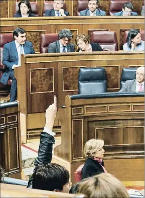  ?? DANI DUCH ?? La bancada del PP, durante el pleno de ayer